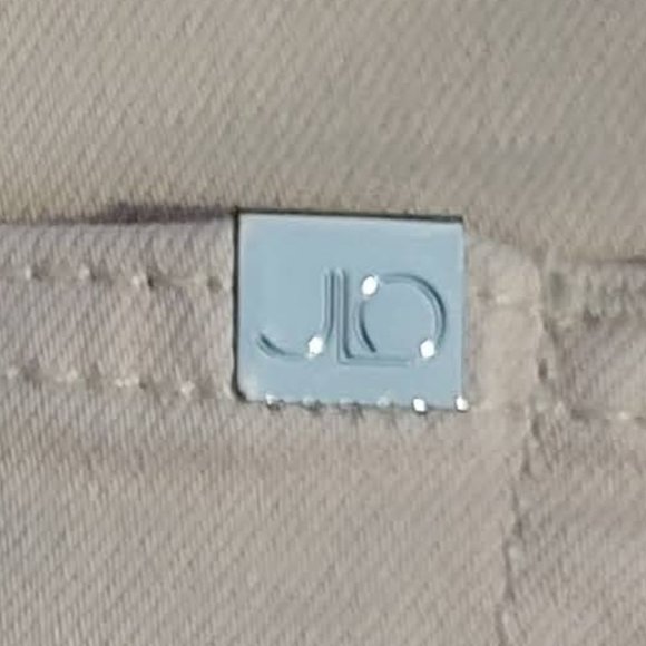 Pale Pink Jennifer Lopez Cuffed Capris Size 12 - Picture 3 of 14